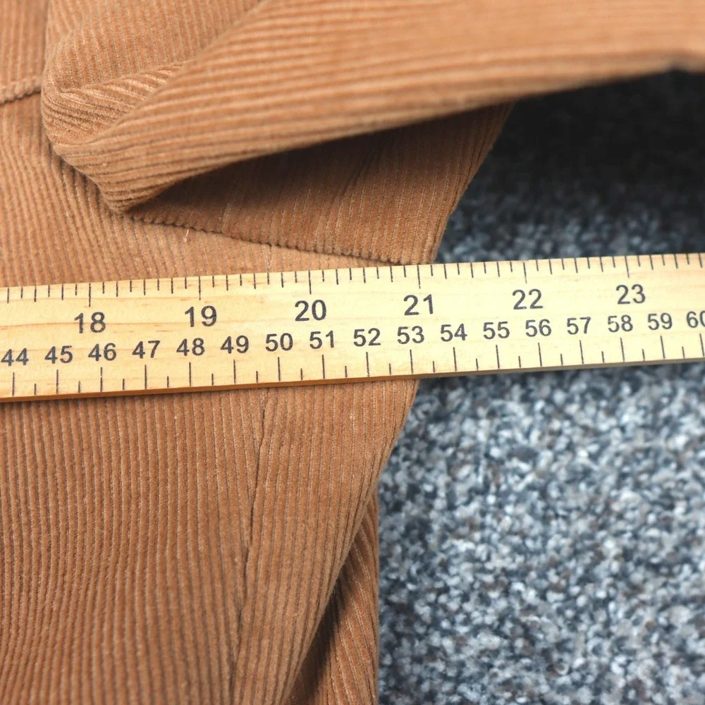 Circle S Mens Tan Corduroy Western Blazer Sport Coat Elbow Patches 44R Vintage